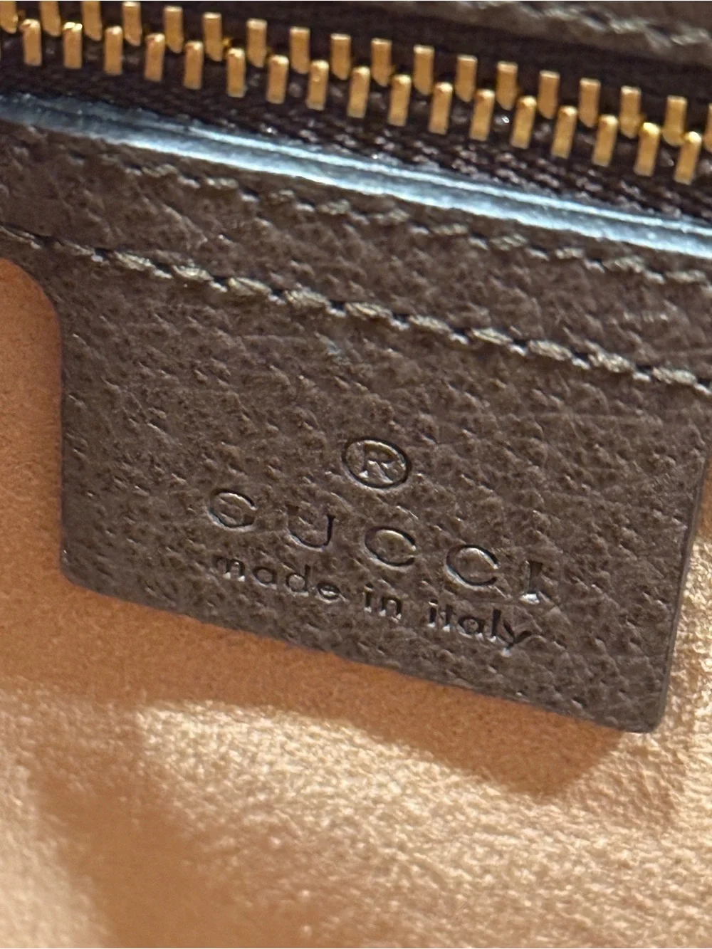 Gucci Brown/Beige GG Canvas Satchel with Green-Red Web Stripe